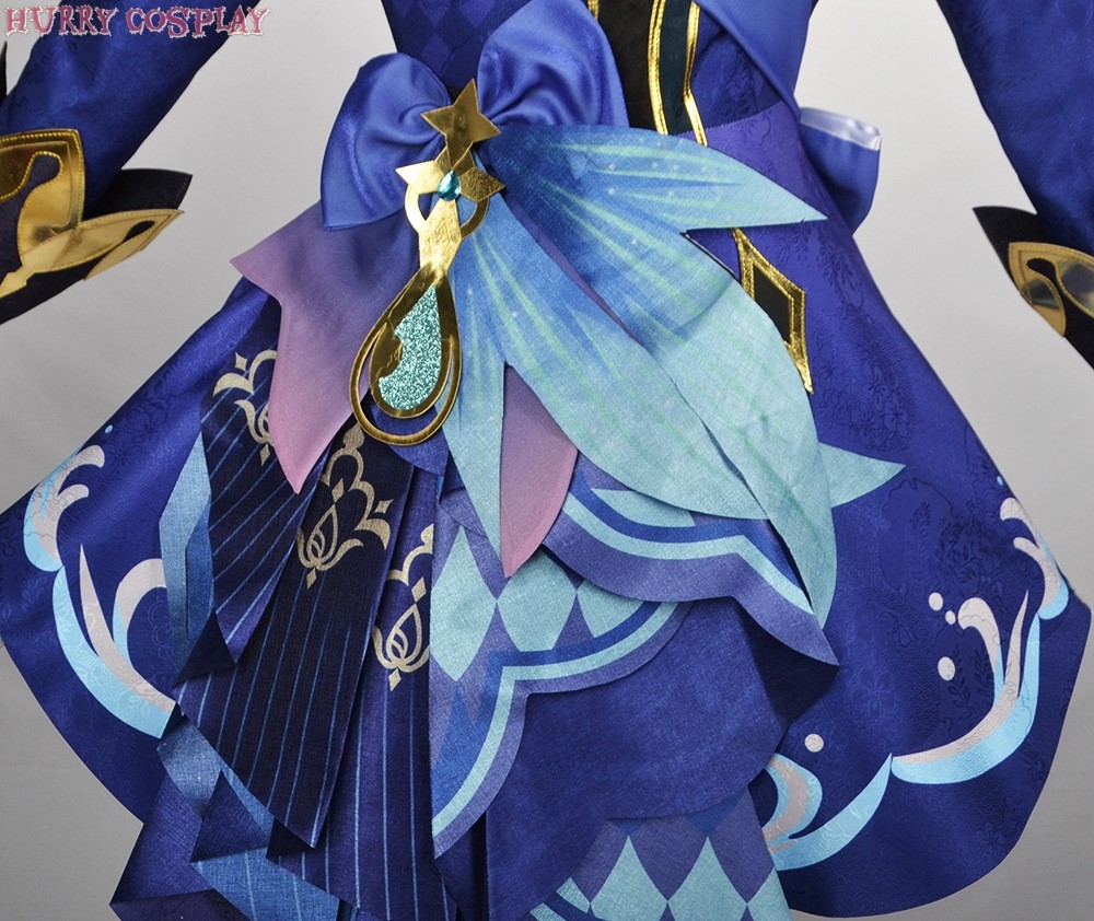 Game Cosplay,Genshin Impact,Genshin Impact Water Goddess Funina Cosplay Costume